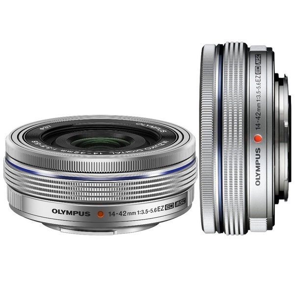 OLYMPUS M.ZUIKO 14-42mm F3.5-5.6 EZ PANCAKE srebrny