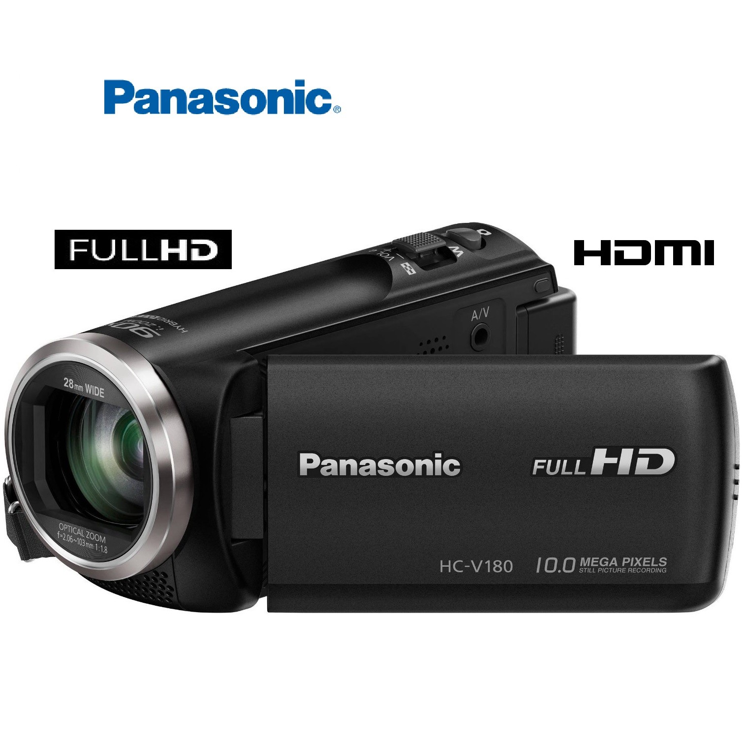 PANASONIC HC-V180 Kamera Full HD + kabel microHDMI