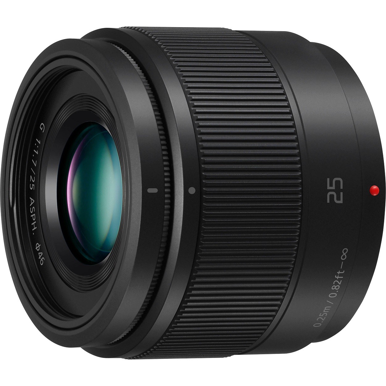 PANASONIC Lumix G 25mm F1.7 czarny + osłona PRZECIWSŁONECZNA