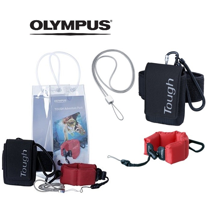 OLYMPUS TOUGH ADVENTURE PACK zestaw: pas wypornościwy, metalowa smycz, etui neopren, torba termiczna do TG-7 TG-6 TG-5 TG-4 TG-3 TG-2 TG-1 TG-870 TG-860 TG-850