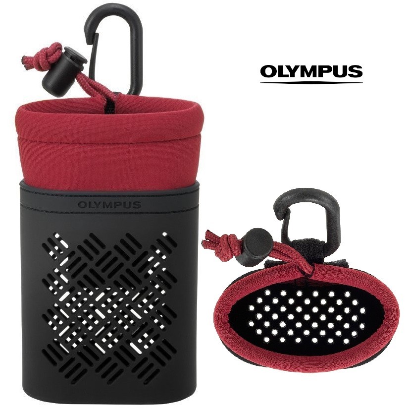 OLYMPUS CSCH-121 uniwersalne CZERWONE etui do TG-6 TG-5 TG-4 TG-3 TG-2 TG-1 TG-870 TG-860 TG-850