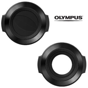 OLYMPUS LC-37C Czarna automatyczna zakrywka obiektywu EZ-M1442EZ 14-42mm EZ Pancake