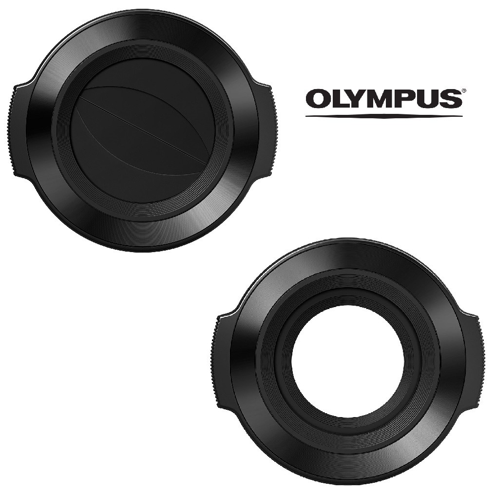 OLYMPUS LC-37C Czarna automatyczna zakrywka obiektywu EZ-M1442EZ 14-42mm EZ Pancake