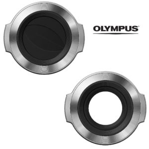 OLYMPUS LC-37C Srebrna automatyczna zakrywka obiektywu EZ-M1442EZ 14-42mm EZ Pancake