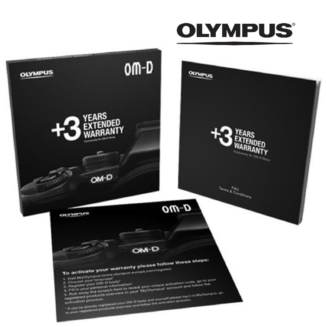 OLYMPUS rozszerzona, 3-letnia gwarancja na aparaty serii OM-D