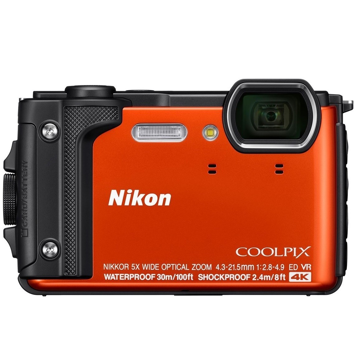 NIKON CoolPix W300 4K Pomarańczowy, Wodoodporny, pancerny, GPS, Wi-Fi, BT + GRATISY + KURIER 0zł