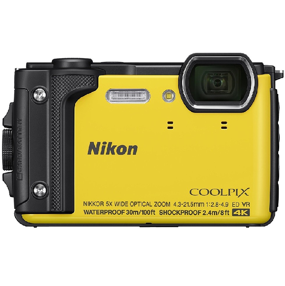 NIKON CoolPix W300 4K Żółty Wodoodporny, pancerny, GPS, Wi-Fi, BT + GRATISY + KURIER 0zł