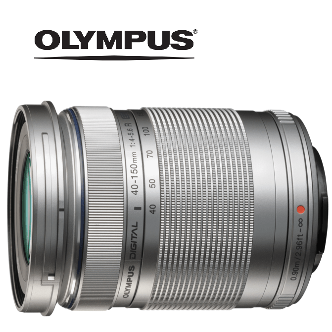 OLYMPUS OM SYSTEM M.ZUIKO DIGITAL ED 40-150mm F4.0-5.6 R SREBRNY, ORYGINALNIE FABRYCZNIE ZAPAKOWANY
