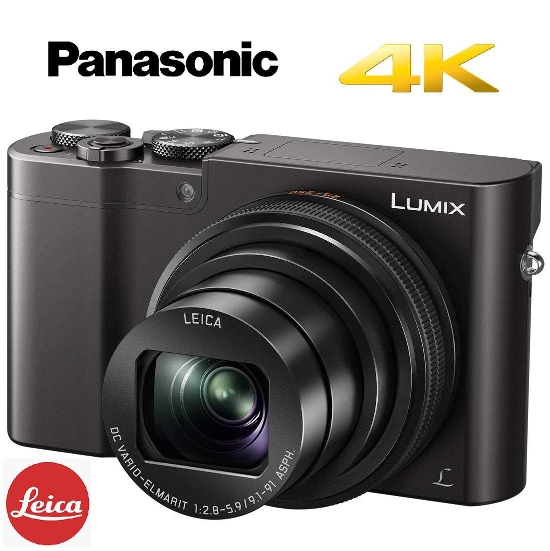 PANASONIC Lumix DMC-TZ100 4K czarny 10xZOOM LEICA