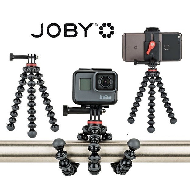 Statyw JOBY GripTight Action KIT + mocowanie do GoPro + uchwyt do smartfonów + PILOT BLUETOOTH