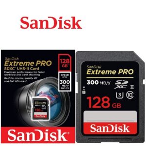 Karta pamięci SANDISK EXTREME PRO SDXC 128GB 300MB/s UHS-II U3