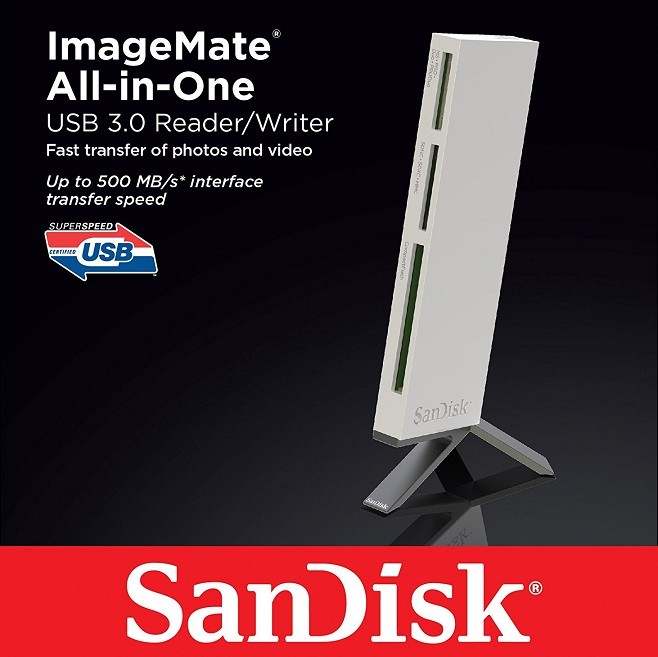 Czytnik kart CF SDHC SDXC i micro SANDISK IMAGEMATE USB 3.0/2.0 prędkość 500 MB/s