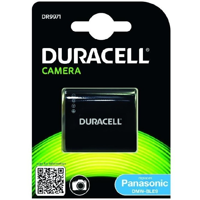 DURACELL DR9971 Akumulator DMW-BLE9 DMW-BLG10 PANASONIC DMC-GX80 LX100 GX9 TZ80 TZ90 TZ100 TZ200 GF6 GX7