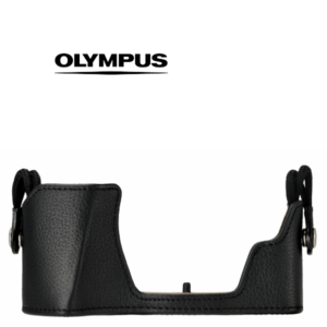 OLYMPUS CS-51B czarne skórzane etui do OM-D E-M10 Mark III