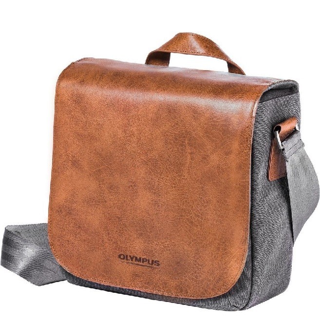 OLYMPUS OM-D MINI Messenger Bag Kurierska torba foto SKÓRA 21,5x17x9,5cm