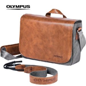 OLYMPUS OM-D Messenger Bag rozmiar L , Kurierska torba foto SKÓRA 35x24x15cm