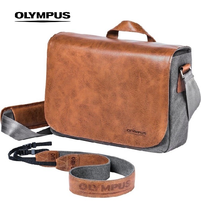 OLYMPUS OM-D Messenger Bag rozmiar L , Kurierska torba foto SKÓRA 35x24x15cm