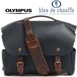 OLYMPUS Torba foto skórzana Bleu de Chauffe BOLOGNE S 32x25x12,5cm