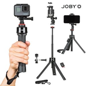 JOBY GripTight PRO TelePod 2w1 Statyw z głowicą i kijek do selfie + pilot + uchwyt GoPro + uchwyt smartfon