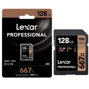 Karta pamięci LEXAR SDXC 128GB 667x UHS-i U-3 100MB/s Class10 V30