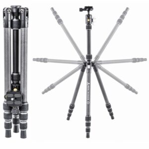 VANGUARD VESTA TB 204AB ALUMINIOWY Statyw FOTO, VIDEO, 4-sekcje, 30-130cm do 3kg + GŁOWICA KULOWA