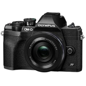 OLYMPUS E-M10 IV CZARNY + 14-42mm EZ PANCAKE + KURIER 0zł + 3 GRATISY