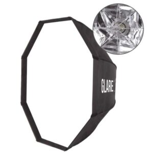 GlareOne Easy Fold 80cm SZYBKI MONTAŻ, mocowanie Bowens, softbox oktagonalny + etui