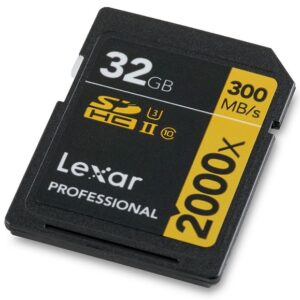 Karta pamięci LEXAR SDHC 32GB 2000x UHS-II U3 V90 300MB/s