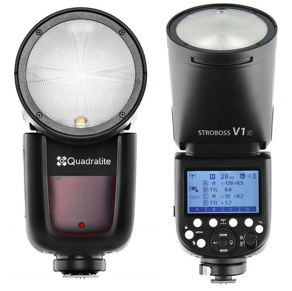 QUADRALITE Stroboss V1 Lampa błyskowa do CANON AKU + ŁAD, LED, TTL