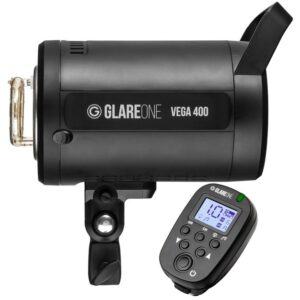 GlareOne VEGA 400 moc. Bowens lampa studyjna błyskowa + wyzwalacz FLASH RC