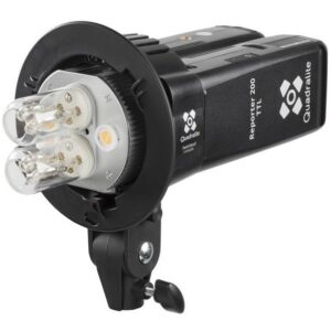QUADRALITE Reporter 200 Twin Head S-holder, uchwyt z moc. Bowens do 1-2 lamp Reporter 200 TTL, 200 PRO TTL