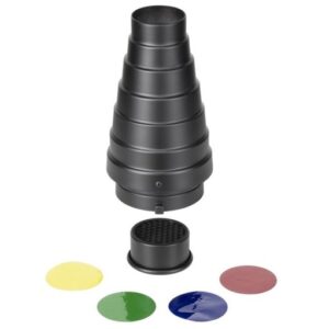 QUADRALITE Snoot SN-5002 strumienica do skupiania wiązki światła lampy, mocowanie BOWENS
