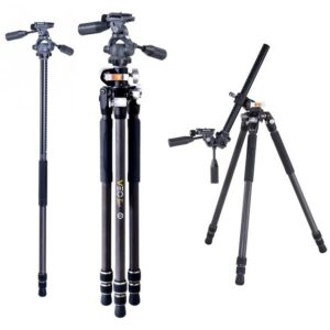 VANGUARD VEO 3+ 263CP PROFI KARBONOWY Statyw do 173,5cm do 6kg + GŁOWICA TRZYKIERUNKOWA, funkcja monopodu + KURIER 0zł