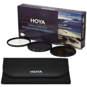 HOYA DIGITAL FILTER KIT II 40,5mm - Zestaw. 3 Filtry: UV, Polaryzacyjny kołowy, Szary ND8