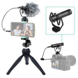 SYNCO M1P mikrofon nakamerowy + mini statyw + uchwyt mobilny