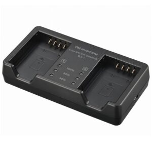 OM SYSTEM BCX-1 podwójna ładowarka akumulatora BLX-1 do aparatu OM-1, OM-1 II i gripa HLD-10