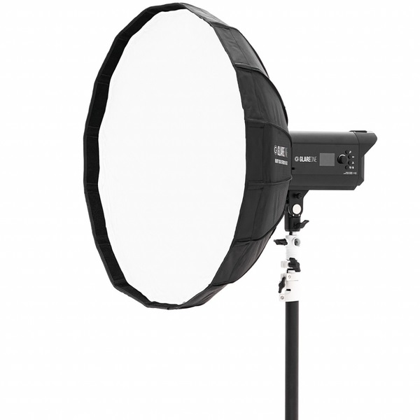 GlareOne Beauty Dish 65cm PRO SOFTBOX oktagonalny SZYBKI MONTAŻ, moc. Bowens, + etui