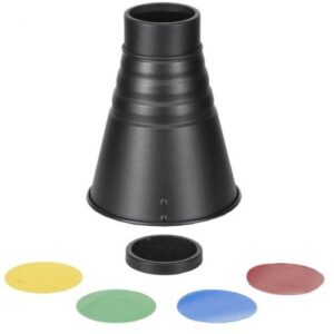 QUADRALITE Snoot SN-5001 PRO strumienica do skupiania wiązki światła lampy, mocowanie BOWENS
