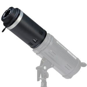 QUADRALITE Snoot SN-5260 PRO strumienica OPTYCZNA do skupiania wiązki światła lampy, tył - mocowanie BOWENS, przód - CANON EF