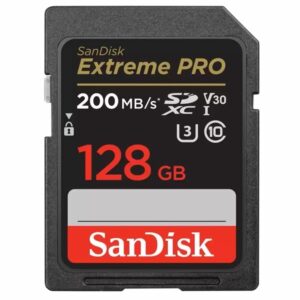 Karta pamięci SANDISK EXTREME PRO SDXC 128GB 200MB/s zapis: 90MB/s V30 UHS-I U3