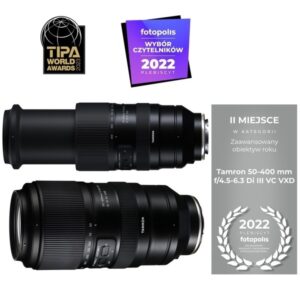TAMRON 50-400mm F4.5-6.3 Di III VC VXD do SONY pełna klatka, + 5 LAT GW.