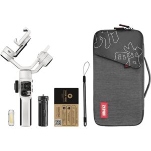 ZHIYUN SMOOTH 5S COMBO biały gimbal z lampą do smartfonów + zestaw