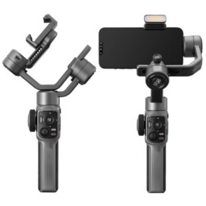 ZHIYUN SMOOTH 5S szary gimbal z lampą do smartfonów + statyw