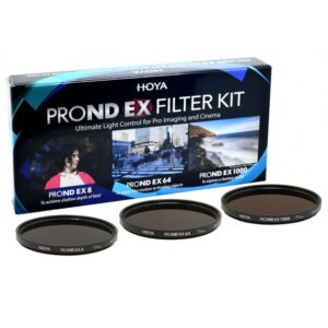 HOYA PRO ND EX FILTER KIT 49mm - 3 filtry szare EX: EX ND8, EX ND64, EX ND1000 seria EX