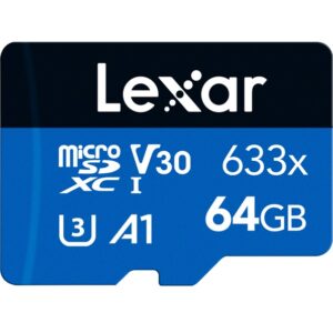 Karta pamięci LEXAR microSDXC 64GB 633x UHS-i V30 U-3 class10 R95/45 bez redukcji na dużą kartę