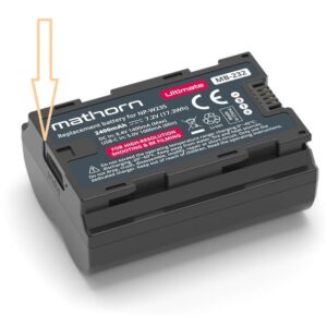 MATHORN MB-232 Ultimate akumulator 2400mAh z ładowaniem przez USB-C zamiennik NP-W235 W235 do aparatów FUJIFILM FUJI