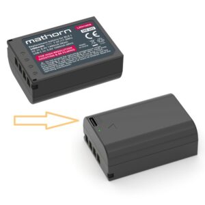 MATHORN MB-242 Ultimate akumulator 2400mAh z ładowaniem przez USB-C zamiennik BLX-1 do OLYMPUS OM SYSTEM OM-1, OM-1 II i gripa HLD-10