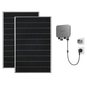 ECOFLOW BASIC PLUS Fotowoltaika balkonowa zestaw : 2x PANEL 395W + kable + moduł
