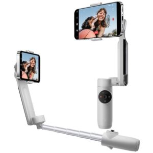 Insta360 Flow Creator Kit szary stabilizator, gimbal do telefonu zestaw (dodatkowe kable, torba transportowa i oświetlenie)