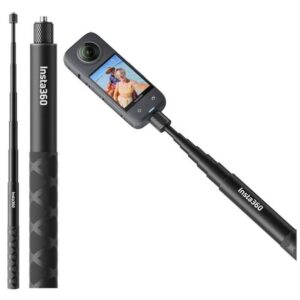 Insta360 Invisible Selfie Stick 23cm-114cm, wysięgnik teleskopowy do Ace Pro 2, X5, X4, GO 3S, Ace Pro, Ace, GO 3, X3, ONE RS i inne